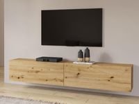 Tv-meubel AVATAR 2 deuren artisan eik zonder led - thumbnail