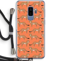 Cheetah: Samsung Galaxy S9 Plus Transparant Hoesje met koord