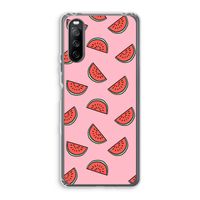 Watermeloen: Sony Xperia 10 III Transparant Hoesje