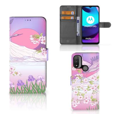 Motorola Moto E20 | E30 | E40 | Telefoonhoesje | Met pasjeshouder | Bird Flying