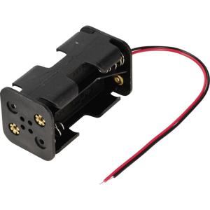 TRU COMPONENTS TC-13220636 Batterijhouder 4 AA (penlite) Kabel (l x b x h) 57 x 31 x 29.5 mm