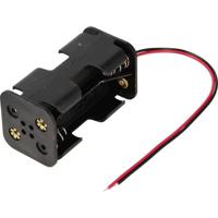 TRU COMPONENTS TC-13220636 Batterijhouder 4 AA (penlite) Kabel (l x b x h) 57 x 31 x 29.5 mm