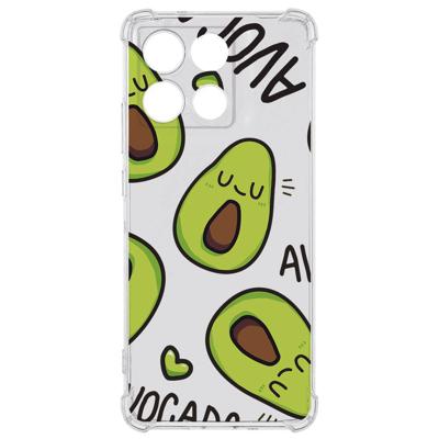 TPU Telefoonhoesje Motorola Moto G56 - Avocado Singing backcover TPU Telefoonhoesje Motorola Moto G56 - Avocado Singing backcover