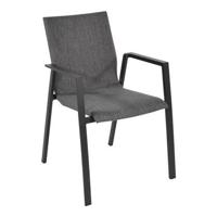 Lesli Living Fardau Negro dining tuinstoel stapelbaar | textile +