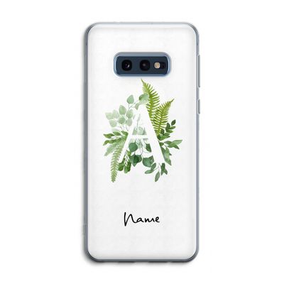 Green Brush: Samsung Galaxy S10e Transparant Hoesje