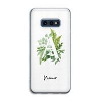 Green Brush: Samsung Galaxy S10e Transparant Hoesje