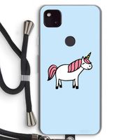 Eenhoorn: Pixel 4a 5G Transparant Hoesje met koord