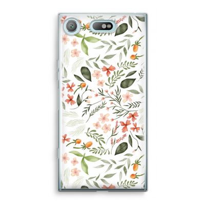 Sweet little flowers: Sony Xperia XZ1 Compact Transparant Hoesje