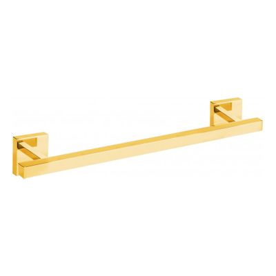 Handdoek houder Cuadro | Wandmontage | 40 cm | Enkel houder | 24k Goud glans