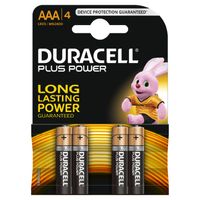 Duracell Plus Power AAA alkaline batterijen - 4 stuks - thumbnail