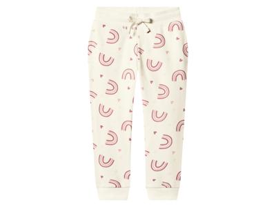 lupilu Kinder joggingbroek (Wit/lichtroze, 110/116)
