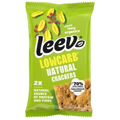 Leev® Low Carb Qrackers Lijnzaad (2 stuks)