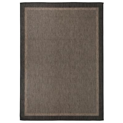 Buitenkleed platgeweven 140x200 cm donkerbruin