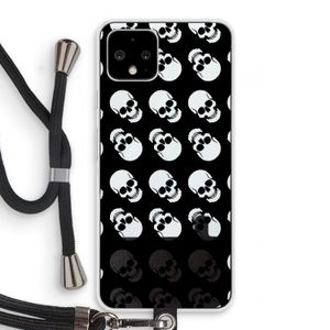 Musketon Skulls: Pixel 4 Transparant Hoesje met koord