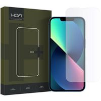iPhone 14/13 Pro Hofi Hybrid Pro+ Glazen Screenprotector - Zwarte Rand - thumbnail