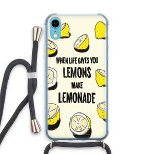 Lemonade: iPhone XR Transparant Hoesje met koord