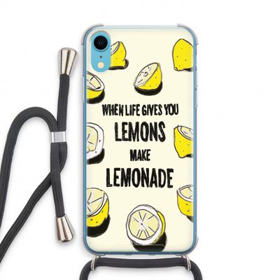 Lemonade: iPhone XR Transparant Hoesje met koord