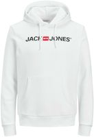 Jack and Jones Hoodie Wit Met Logo En Kangoeroezak Regular Fit - thumbnail