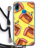 Hamburger: Huawei P20 Lite Transparant Hoesje met koord