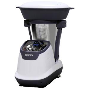 SOGO Human Technology Foodprocessor 400 W, 800 W Zwart, RVS, Wit