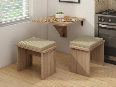 Uitklapbare eettafel HOMINI 70 cm sonoma