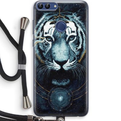 Darkness Tiger: Huawei P Smart (2018) Transparant Hoesje met koord