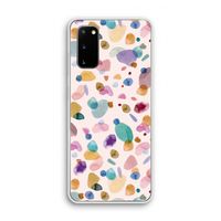 Terrazzo Memphis Pink: Samsung Galaxy S20 Transparant Hoesje