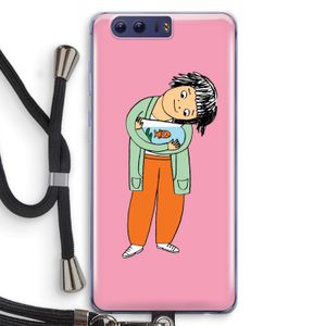Visknuffel: Honor 9 Transparant Hoesje met koord