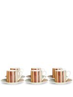 Missoni Home lot de tasses à café Stripes Jenkins - Marron - thumbnail