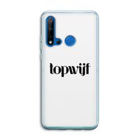 Topwijf Wit: Huawei P20 Lite (2019) Transparant Hoesje Topwijf Wit: Huawei P20 Lite (2019) Transparant Hoesje