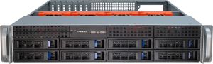 Inter-Tech IPC 2U-2408 Rack Zwart, Roestvrijstaal