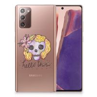 Silicone Back Case Samsung Note 20 Boho Skull - thumbnail