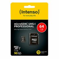 Micro SD kaart INTENSO SDXC 64GB