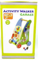 Jonotoys Primi passi de houten babywalker garage met activiteiten
