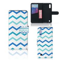 Samsung Galaxy M10 | Telefoon Hoesje | Zigzag Blauw