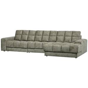 WOOOD Second Date Chaise Longue Rechts - Structure Velvet - Frost