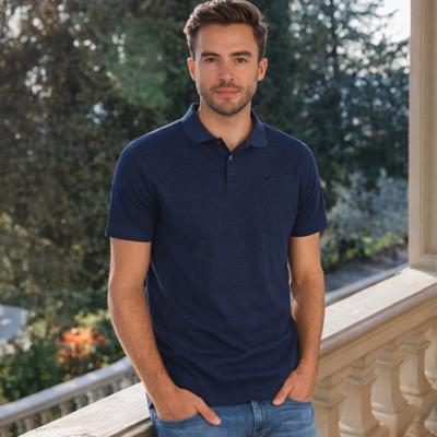 Heren Polo Willemstad | Donkerblauw Melange