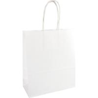 Papieren zak, ft 32 x 12 x 41 cm, wit