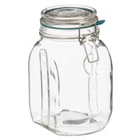 Weckpot/inmaakpot Jarro - 1,5L - glas - beugelsluiting - D15 x H20 cm - thumbnail