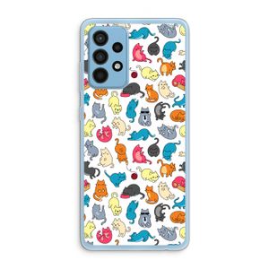 Kleurrijke katten: Samsung Galaxy A52 Transparant Hoesje