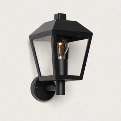 Buitenlamp zwart glas e27 fitting &apos;Selene&apos; 15 cm