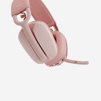 Logitech ZONE VIBE 100 Over Ear headset Bluetooth Stereo Roze Ruisonderdrukking (microfoon), Noise Cancelling Volumeregeling, Microfoon uitschakelbaar (mute) - thumbnail