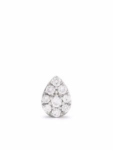 Djula bijou d'oreille Pear en or blanc 18ct orné de diamants - Argent