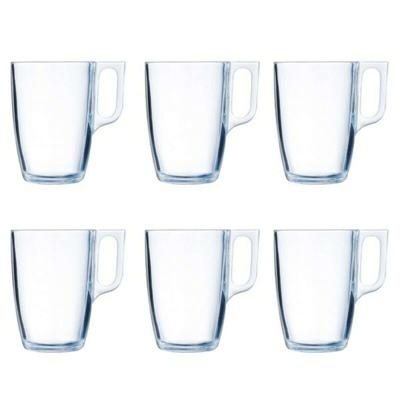 Mokkenset Luminarc Nuevo (6 pcs) Transparant Glas 400 ml (6 Onderdelen)