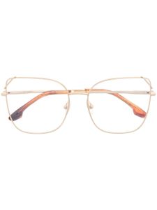 Victoria Beckham Eyewear lunettes de vue métallisées à monture carrée