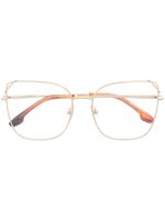 Victoria Beckham Eyewear lunettes de vue métallisées à monture carrée