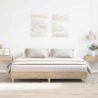 Bedframe zonder matras hout sonoma eikenkleurig 160x200 cm