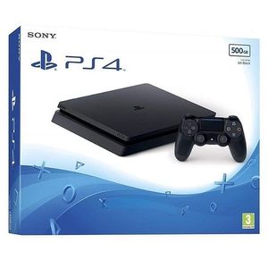 PlayStation 4 Console (Black) + 500 GB Slim + Dualshock 4 Controller