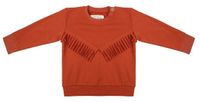 sweater Boho meisjes katoen roestbruin maat 80 - thumbnail