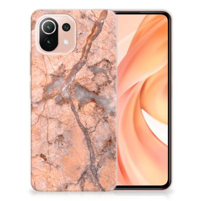 Xiaomi Mi 11 Lite | 11 Lite 5G NE | TPU | Siliconen hoesje | Marmer Oranje